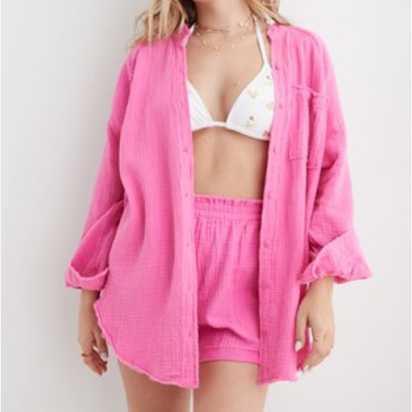 aerie Other - Oversized Aerie Pool to Party Shirt (matching shorts NWT sold separately)